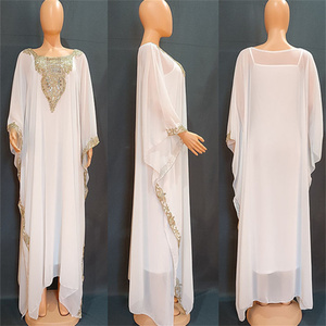 Spessa Africa medio oriente transfrontaliero abito popolare da <span class=keywords><strong>donna</strong></span> di <span class=keywords><strong>grandi</strong></span> dimensioni abito musulmano in pizzo ricamato <span class=keywords><strong>abbigliamento</strong></span> tradizionale musulmano - Product Image 3