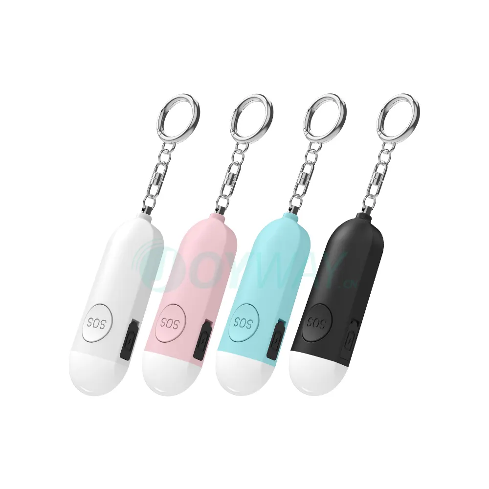 Personal Security Alarm Keychain Rechargeable 130db Safety Pocket Devices Women Self Alarm Personal Alarm