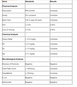 Extracto de tomate ycofeno en polvo, 5%, 10%, grado alimenticio, cosmético, color Torrent - Product Image 4