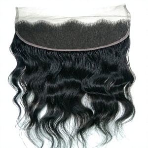 Extensiones de cabello humano con ondas profundas, con frente de encaje para uso diario y peinado en salón. - Product Image 2