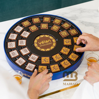 Maßgefertigte Luxus-Geschenkbox für Arabische Desserts Eid Ramadan Baklava Dattelgenuss Trüffel Süße Schokolade Starre Box mit Trennwand
