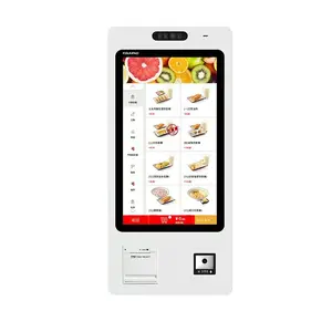 Fast Food restoran öz ödeme fatura terminali dokunmatik ekran POS sistemi kendi kendine ödeme makinesi Self servis sipariş ödeme kiosk