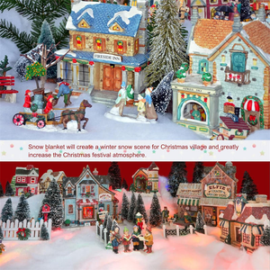 15.7x59 inch nhân tạo giáng sinh tuyết chăn, giả tuyết chăn cho Giáng sinh làng, dày trắng mềm mịn tuyết - Product Image 6