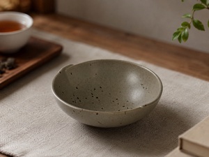 Tazón con Base Penumbra de 5 Pulgadas (12.4 cm), Pequeño, Cerámica Reforzada con Esmalte de Horno, Tazón para Sopa de Porcelana - Product Image 1