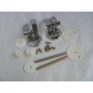Toilet Seat Hinges Zinc Alloy Round Modern Bathroom Hotel Use - Product Image 3