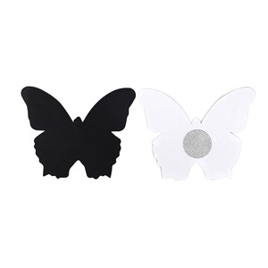 Cubrepezones Negros con Forma de Mariposa, Estrella, Corazón y Cruz, Máscara de Pecho para Adultos, Juego Erótico - Product Image 3