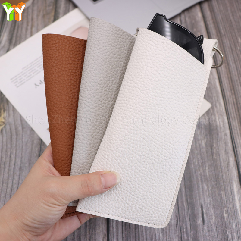 YY Stocked Portable PU Leather Glasses