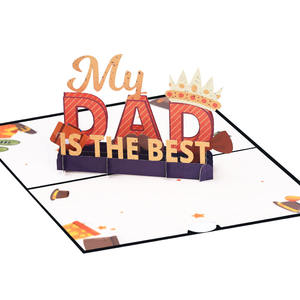 Biglietto d'Auguri 3D Pop-up Creativo per la Festa del Papà, Carta Regalo con Benedizione per la Festa del Papà, Regalo per Papà con Busta - Product Image 1