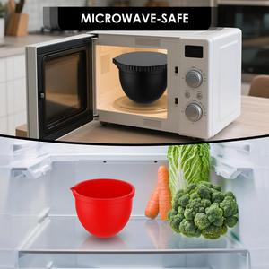 En stock : Revêtements de bol en silicone pour mélangeurs KitchenAid 5 QT, bols en silicone avec couvercles, remplacement rapide, multi-usages - Product Image 5