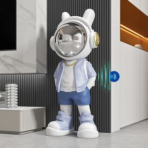 Sculpture en résine d'astronaute sur le thème de l'espace, grande taille, très vendue, pour la décoration du salon, de la chambre et du bureau, artisanat en résine - Product Image 1