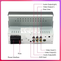 Autoradio universel 1Din 7 pouces, lecteur multimédia MP5, autoradio, autoradio stéréo avec télécommande BT, lecteur MP5 DVD pour voiture