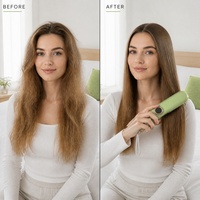 Brosse lissante sans fil rechargeable 6400 mAh, peigne chauffant électrique à plaques céramiques pour voyage 210 ° C