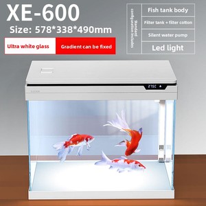 <span class=keywords><strong>ตู้</strong></span><span class=keywords><strong>ปลา</strong></span>ตั้งโต๊ะทันสมัยพร้อมฐานเก็บของสองชั้น ไฟไล่เฉดสีแปดสี กระจกใสพิเศษสำหรับห้องนั่งเล่น - Product Image 6