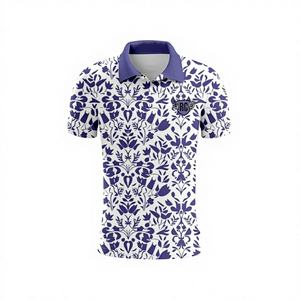 เสื้อยืดลำลองฤดูร้อนสำหรับทุกเพศ พิมพ์ลายดอกไม้ ระบายอากาศ แห้งเร็ว ผ้าเจอร์ซีย์ต้านเชื้อแบคทีเรีย แขนสั้น มีไซส์พลัส - Product Image 1