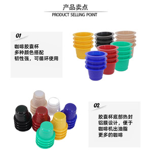 Capsules de café rechargeables Nespresso en plastique PP et aluminium, scellées pour utilisation avec une machine à café - Product Image 2