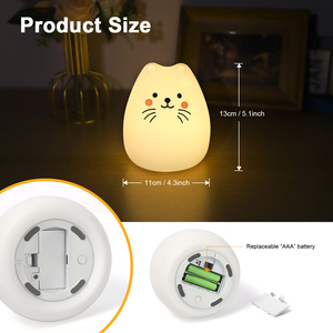 Умный светодиодный ночник с RGB-подсветкой и перезаряжаемой батареей для спальни, детской, клуба, патио - Product Image 3