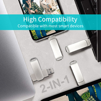 Clé USB 3.0 haute vitesse de haute qualité, 128 Go, emballage blister, clé USB 2 en 1, 32 Go, 64 Go, logo personnalisé, clé USB Type C