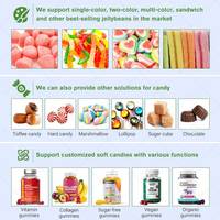Machine de production de bonbons gélifiés aux vitamines, bonbons gélifiés à l'agar, bonbons caramel, menthe, crème, par pressage