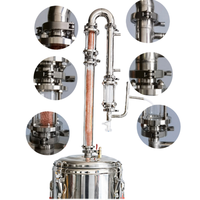 Machine de distillation d'huiles essentielles Extraction à la vapeur pour l'encens de thym rose pour évaporateurs
