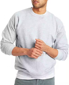 Sudadera <span class=keywords><strong>de</strong></span> cuello redondo <span class=keywords><strong>de</strong></span> gran tamaño <span class=keywords><strong>de</strong></span> algodón pesado liso con logotipo personalizado para hombre, jersey <span class=keywords><strong>de</strong></span> lana <span class=keywords><strong>de</strong></span> alta calidad, <span class=keywords><strong>sudaderas</strong></span> con capucha para hombre, jerséis - Product Image 4