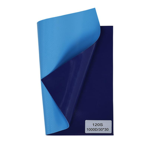 حمامات إطار القماش المشمع <span class=keywords><strong>PVC</strong></span> مقاومة للماء 1 من نسيج حوض سباحة مستطيلي اللون الأزرق - Product Image 3