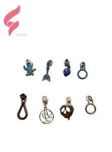 LiHui – pinces à gâchette personnalisées populaires de haute qualité, quincaillerie métallique, logo or rose, tirettes de <span class=keywords><strong>fermeture</strong></span> éclair pour vêtements ou sacs à main - Product Image 4