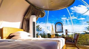 Maison dôme préfabriquée personnalisée moderne Chambre étoile rotative intelligente Feuille de polycarbonate pour hôtel restaurant Occupation/<span class=keywords><strong>vacance</strong></span> - Product Image 3