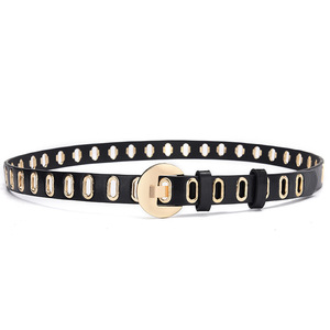 <span class=keywords><strong>Cintura</strong></span> Casual a occhio cavo da <span class=keywords><strong>donna</strong></span> in pelle sintetica per studenti di uso quotidiano <span class=keywords><strong>cintura</strong></span> personalizzata da ragazza - Product Image 5