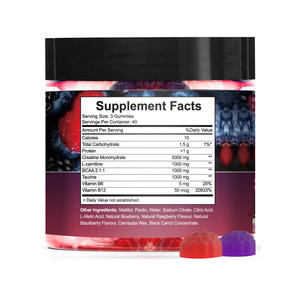 Marque privée Gommes au monohydrate de créatine Bonbons bonbons <span class=keywords><strong>g</strong></span>élifiés pré-entraînement Gain de poids Supplément de gym - Product Image 5