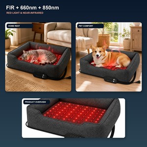 Tapis de luminothérapie pour chiens ZT Dog, thérapie par lumière rouge 660nm 850nm infrarouge, qualité clinique pour animaux de compagnie - Product Image 4