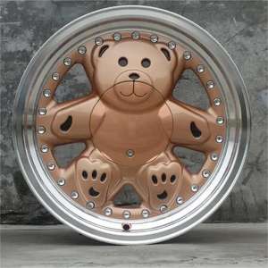 Jantes d'usine pour voitures de luxe Rin 15 Teddy Bear Autres pièces de voitures particulières <span class=keywords><strong>Jante</strong></span> en alliage 4x100 Roues de voiture Jantes 15 pouces - Product Image 5