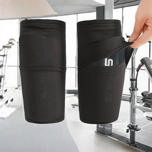 <span class=keywords><strong>Espinilleras</strong></span> de fútbol para niños y hombres, mangas transpirables, protector de pierna de nailon con empeine, calcetines, protección de seguridad deportiva - Product Image 2