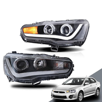 Kit de phares avant LED Plug and Play avec feux de jour modifiés pour Mitsubishi Lancer EX 2008-2016