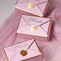Boîtes Cadeaux en Papier Vintage Petites Bleues pour Bonbons Dragees Chocolats Mariage Fête Enveloppes Emballage en Gros