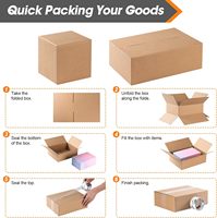 Cajas de Cartón Resistentes y Reciclables, Cajas de Embalaje de Doble Capa, Cajas de Mudanza Personalizadas para Embalaje de Ropa