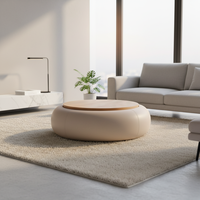 Table Basse/à Thé en Bois Faite à la Main, Style Européen Moderne, pour Maison, Hôtel, Cérémonie de Remise de Diplôme, Salon, Meuble de Rangement Écologique