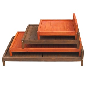 Ecológico diseño simple cama de madera para mascotas patrón <span class=keywords><strong>s</strong></span>ólido perro dormir sofá cama - Product Image 4