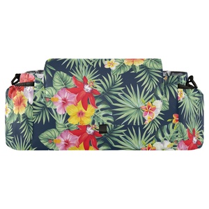 Sac de rangement pour maman, design hawaïen personnalisé, motif fleur de Hau, durable, léger, sac à langer pour poussette, organiseur de couches, sac de maman - Product Image 1