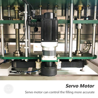 Machine de remplissage automatique à piston pour bouteilles en verre de liquides épais et plastiques, avec pompe linéaire pour huile