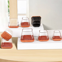 Protège-pieds carrés en silicone TPE durables, anti-rayures, antidérapants, faciles à installer, personnalisables OEM pour chaises