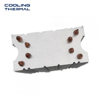 Dissipateur thermique personnalisé en aluminium pour transformateur, profil d'extrusion, radiateur avec tube en cuivre