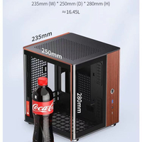 Jonsbo TK-0 MicroATX Seaview Room Chassis Desktop Computer Mid Tower ATX Aluminum Alloy Side Panel Window Stock Fish