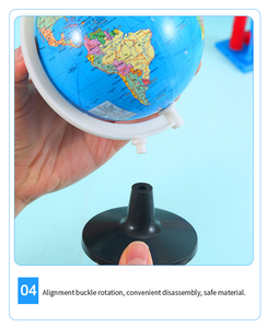Globo Terráqueo, Globo de la Tierra, Mapa del Mundo, Educación Geográfica, Material de PVC Colorido, Educación Escolar Primaria, Hogar - Product Image 4