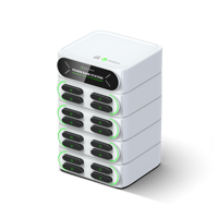 Stations de recharge portables intelligentes pour l'extérieur Batterie empilable 6000 à partage automatique Distributeur automatique de batteries avec bouton pour les entreprises