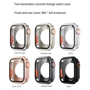 Funda Protectora Transpirable Forwelleny de PC+Película Templada para Reloj Inteligente de 44mm/45mm con Hebilla de Goma - Product Image 2