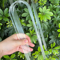 Jbambs Modèle AT016 Treillis pour plantes en acrylique transparent robuste en forme de U, anti-pourriture, 8 pouces, support solide pour jardin