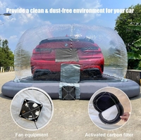 Tente durable portative gonflable transparente d'intérieur de garage de bâche de voiture de bulle pour le stockage de port de voiture