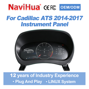 แผงหน้าปัด NaviHua สำหรับ Cadillac ATS 2014-2017 จอ LCD ดิจิตอล ระบบ Linux แบบเสียบใช้งานได้ทันที - Product Image 1