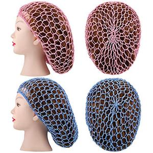 SOLPOP Filets à <span class=keywords><strong>cheveux</strong></span> longs pour femmes, en maille douce <span class=keywords><strong>de</strong></span> rayonne tricotée au crochet, pour le sommeil et les professionnels du secteur <span class=keywords><strong>de</strong></span> la restauration - Product Image 5