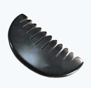 Peine de masaje de cuero cabelludo obsidiana negra - Product Image 1